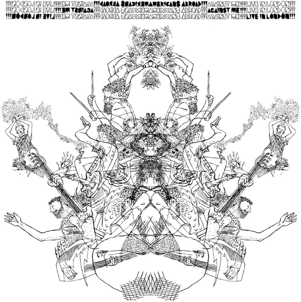 the album cover for Against Me! - Americans Abroad Against Me Live in London