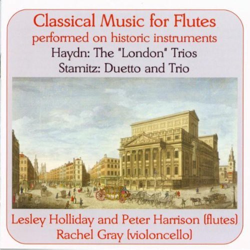 the album cover for Lesley Holliday - Classical Music for Flutes Performed on Historic