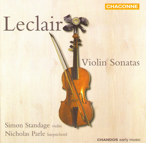 the album cover for Simon Standage - Violin Sonatas