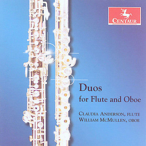 the album cover for Mozart/Jacob/Migot/Bozza - Duos for Flute & Oboe
