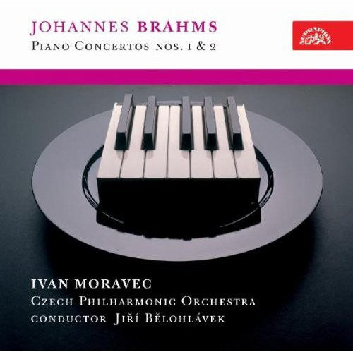 the album cover for Ivan Moravec - Concerto for Piano & Orchestra 1 & 2