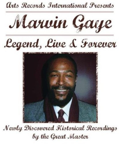 the album cover for Marvin Gaye - Legend Live & Forever