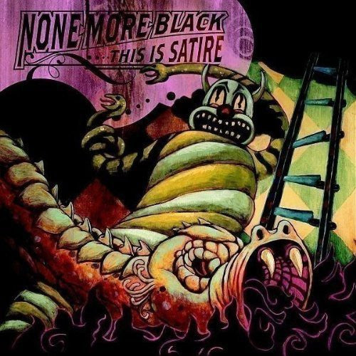 the album cover for None More Black - This Is Satire