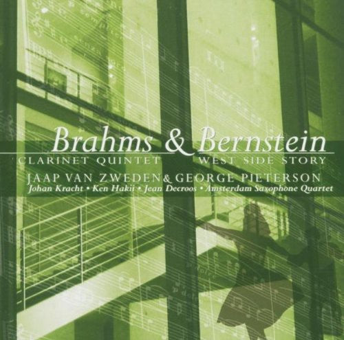the album cover for Brahms/Bernstein - Clarinet Quintet / West Side Story