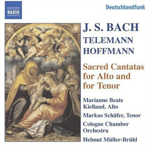 the album cover for Bach/Telemann/Hoffmann - Sacred Cantatas for Alto & for Tenor