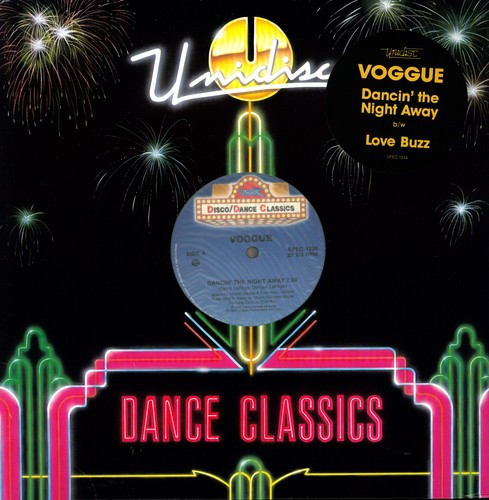 the album cover for Voggue - Dancin the Night Away