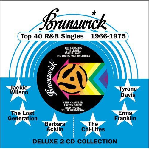 the album cover for Brunswick Top 40 R&B Singles 1966-1975 - Brunswick Top 40 R&b Singles 1966-1975