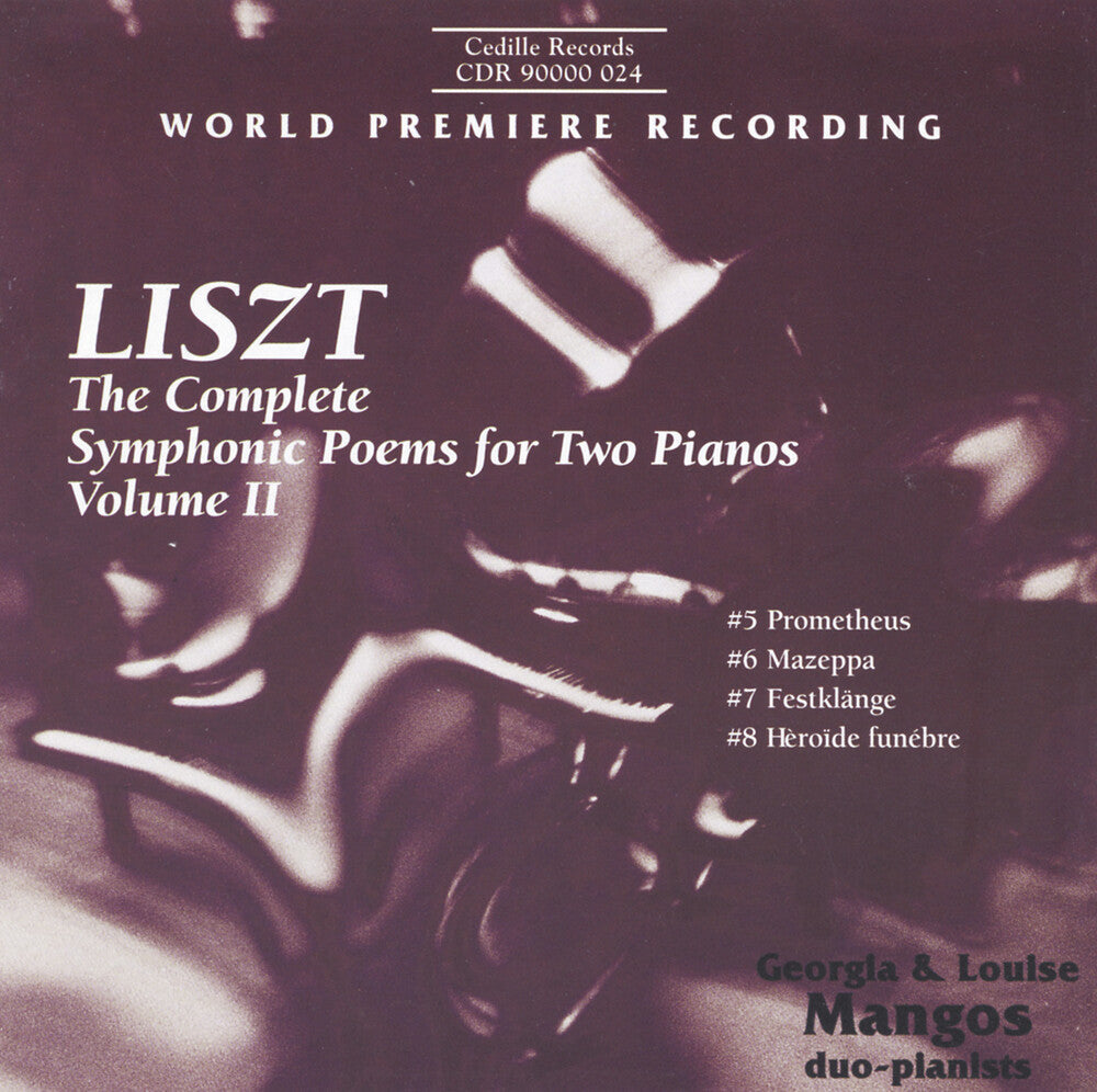 the album cover for Georia Mangos & Louise - Complete Symphonic Poems for Two Pianos II