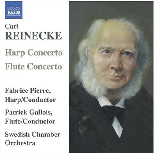 the album cover for Fabrice Pierre - Harp Concerto / Flute Concerto