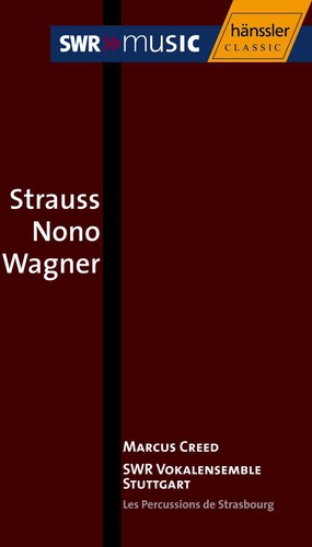 the album cover for Strauss/Nono/Wagner/Mahler - Strauss Nano Wagner