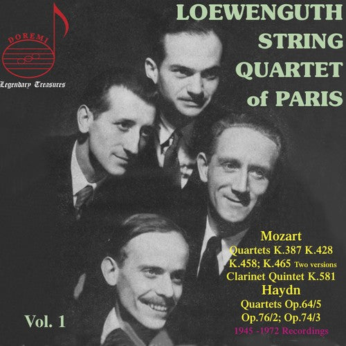 the album cover for Loewenguth Quartet - Plays Mozart & Haydn 1