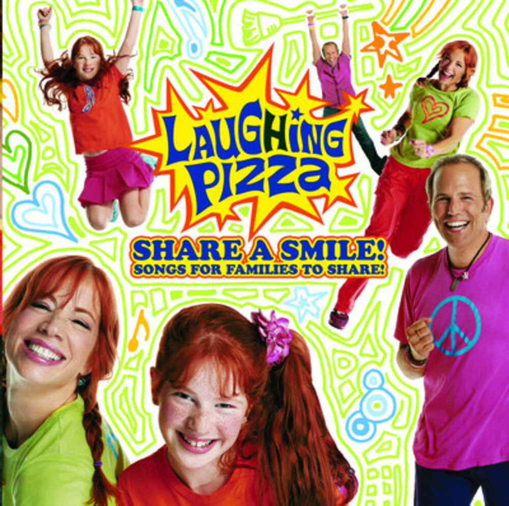 the album cover for Laughing Pizza - Share a Smile