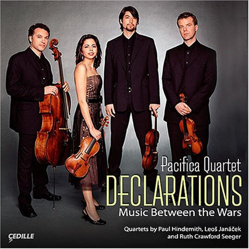 the album cover for Pacifica Quartet - Declarations: Music Between the Wars