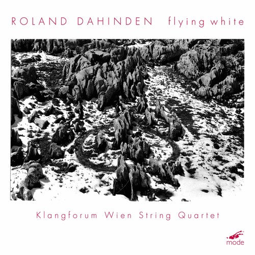 the album cover for Klangforum Wien String Quartet - Flying White