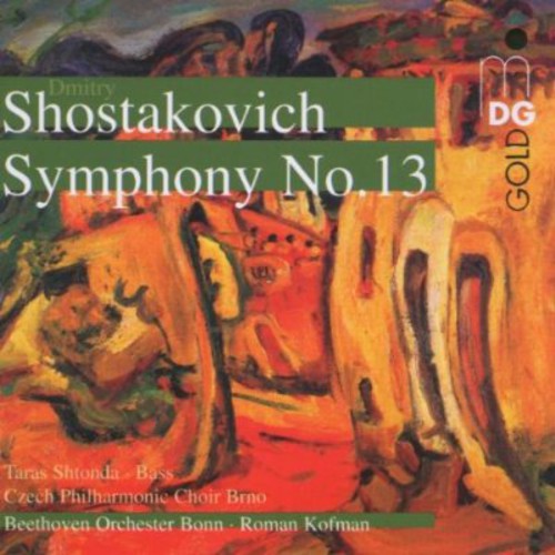 the album cover for D. SHOSTAKOVICH - Symphony 13