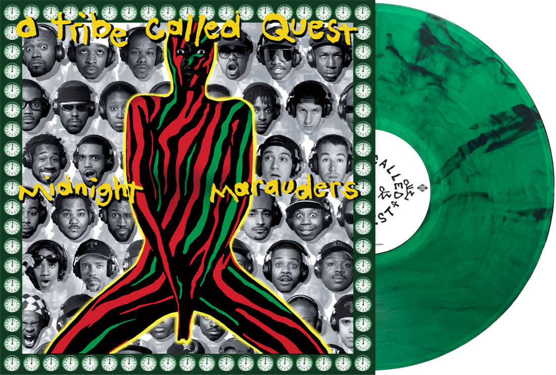 product mockup for A Tribe Called Quest - Midnight Marauders [RSD Essential Malachite Swirl LP]