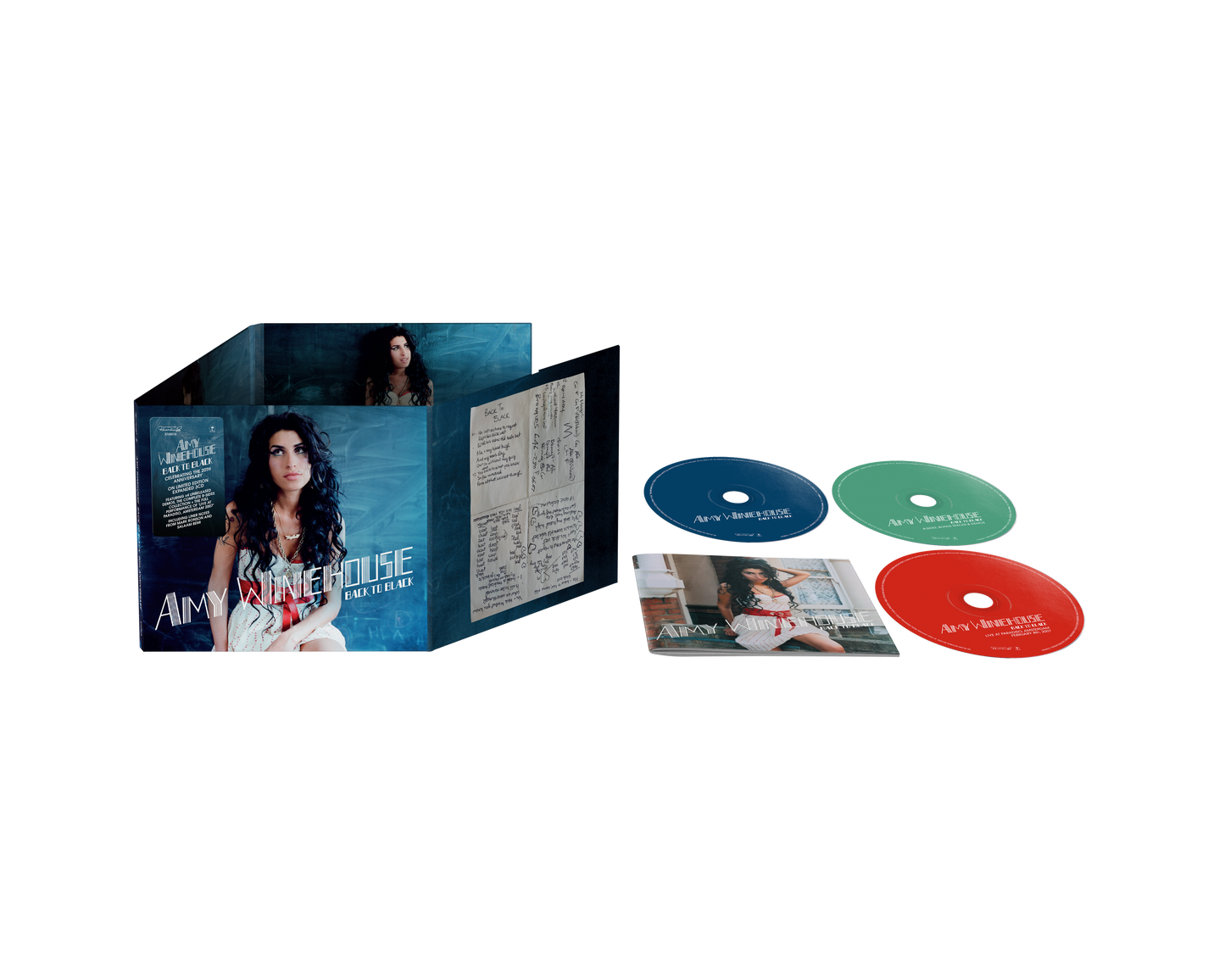 product mockup for Amy Winehouse - Back To Black (20th Anniv. Deluxe Ed.) [3CD]