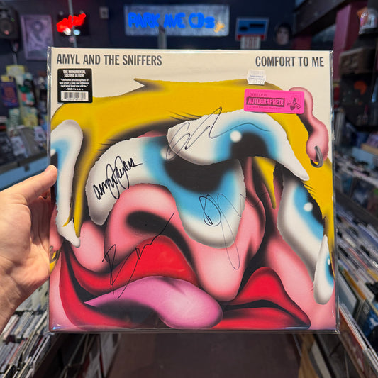 signed LP copy of Amyl and the Sniffers - Comfort To Me