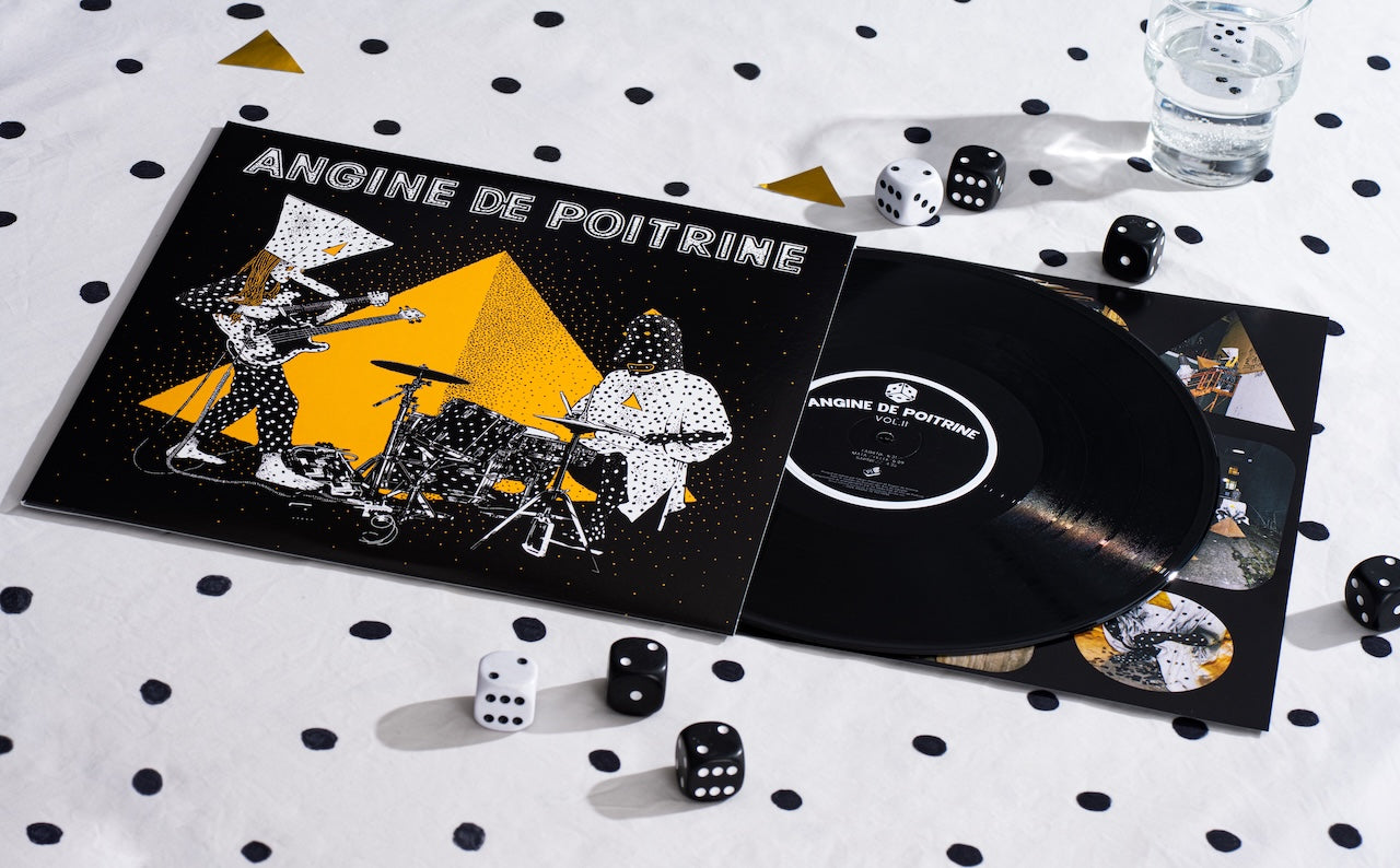 product mockup for Angine de Poitrine - Vol. II [LP]