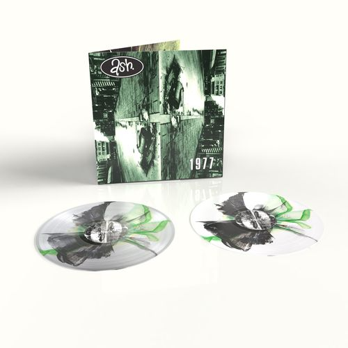 product mockup for Ash - 1977 (30th Anniv. Ed.) [Green/Black InkPlosion 2LP]