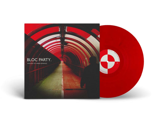 product mockup for Bloc Party - Anatomy Of A Brief Romance [Indie Exclusive Recycled Red LP]