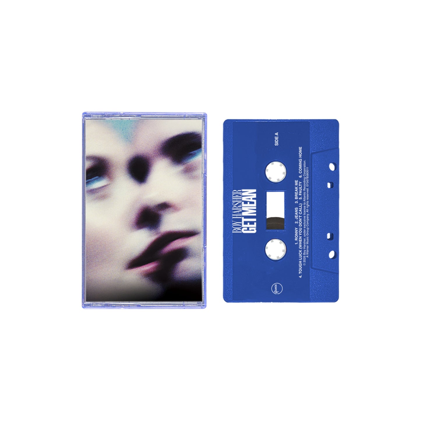 product mockup for Boy Harsher - Get Mean [Cassette]