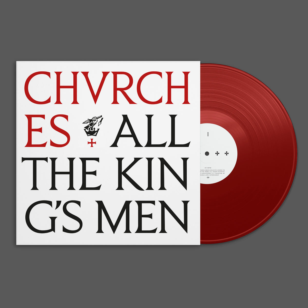 product mockup for CHVRCHES - All The King's Men [Indie Exclusive Apple LP]