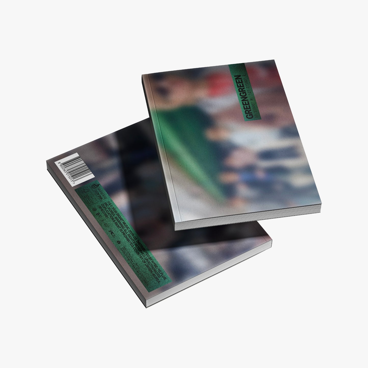 product mockup for Cortis - GREENGREEN [BRIDGE ver. CD]