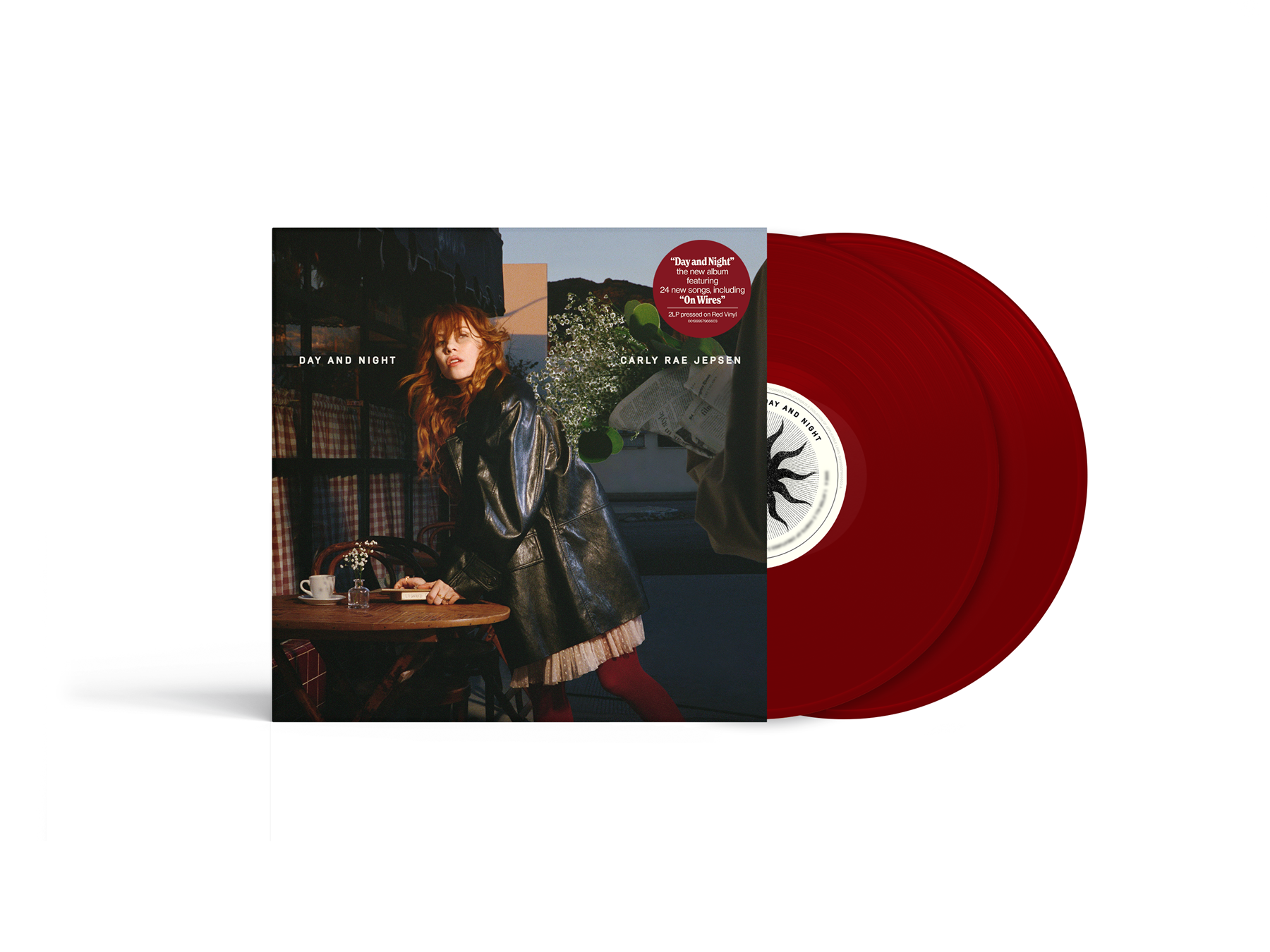 product mockup for Carly Rae Jepsen - Day And Night [Apple Red 2LP]