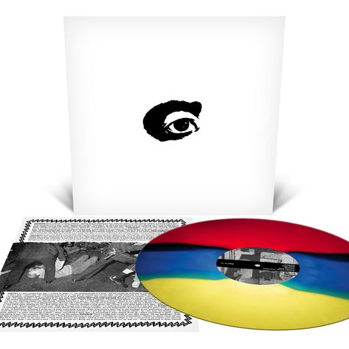 product mockup for Ceremony - Tell Me Your Dream [Indie Exclusive Three Color Stripe LP]