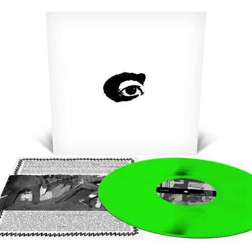product mockup for Ceremony - Tell Me Your Dream [Neon Green LP]