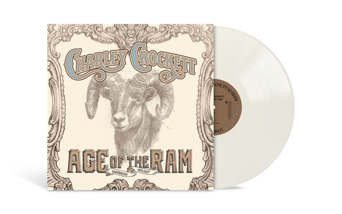product mockup for Charley Crockett - Age Of The Ram [Mesa White LP with Alternate Cover]