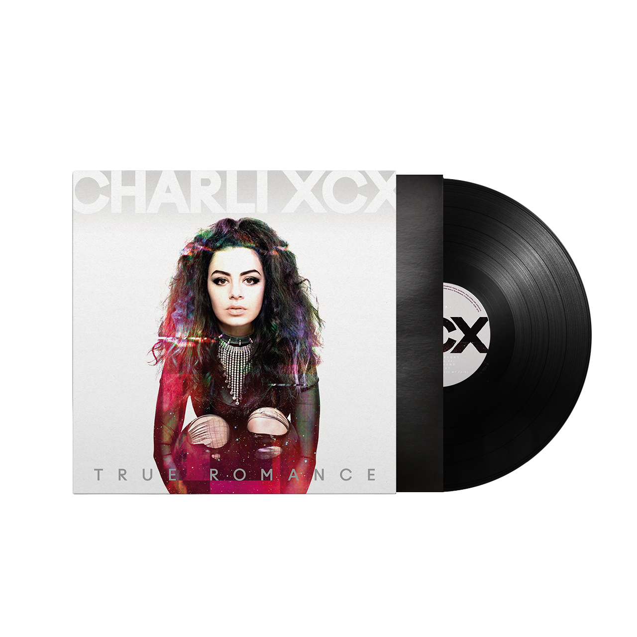 product mockup for Charli xcx - True Romance [LP]