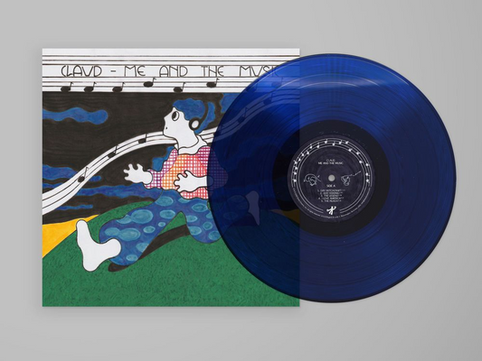product mockup for Claud - Me and the Music [Clear Blue LP]