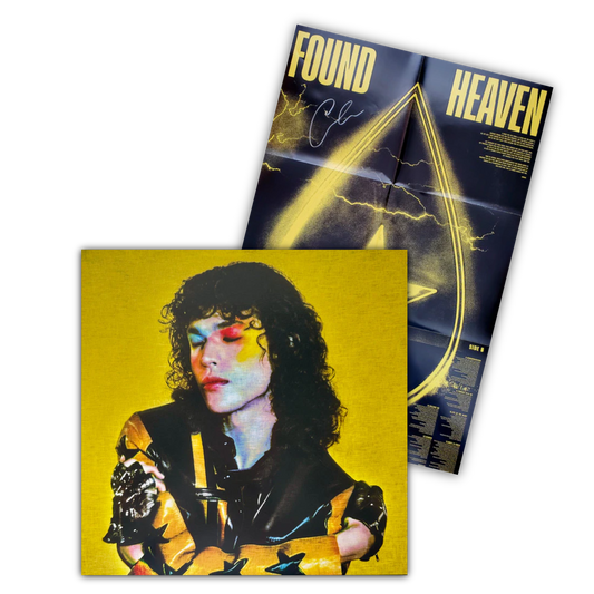 Conan Gray's 'Found Heaven' cover with signed poster (not to scale)