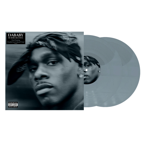 product mockup for Da Baby - BE MORE GRATEFUL [Iron 2LP]