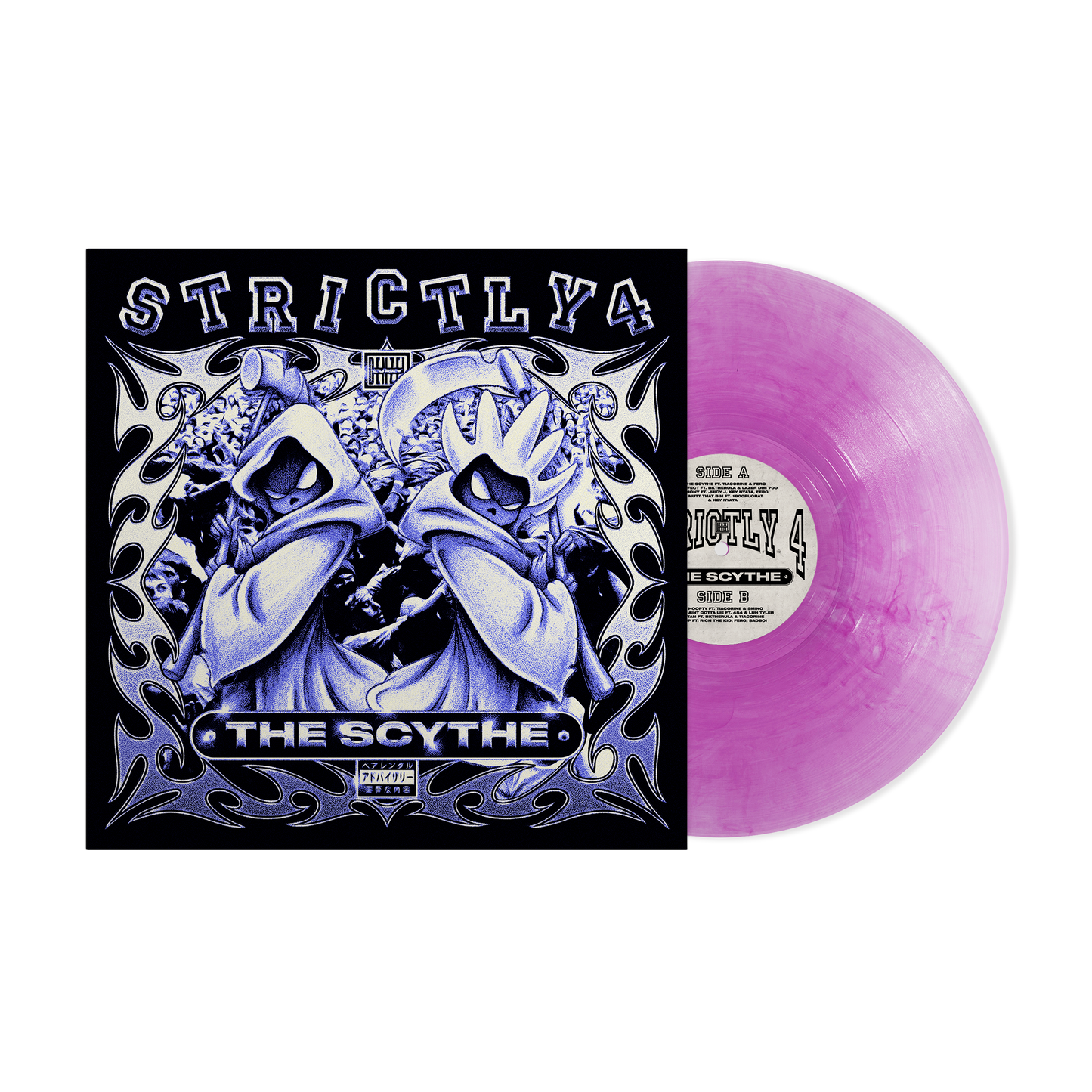 product mockup for Denzel Curry & The Scythe - Strictly 4 The Scythe [Trans. Violet LP]
