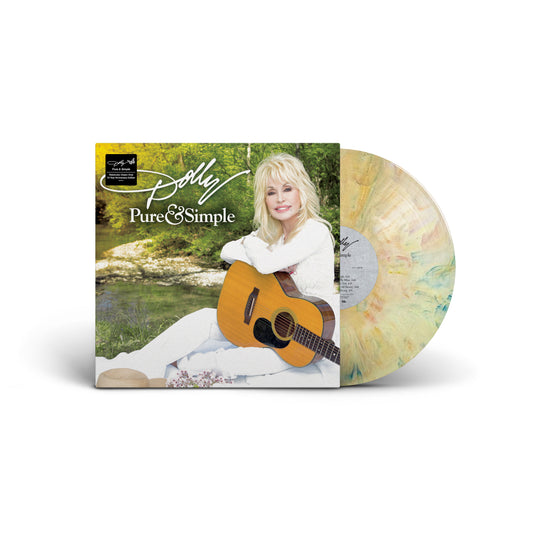 product mockup for Dolly Parton - Pure & Simple (10 Year Anniv. Ed.) [Watercolor Dream LP]