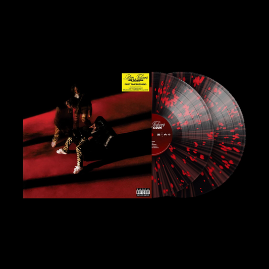 product mockup for Don Toliver - Life of a Don [Indie Exclusive Black and Red Splatter 2LP]