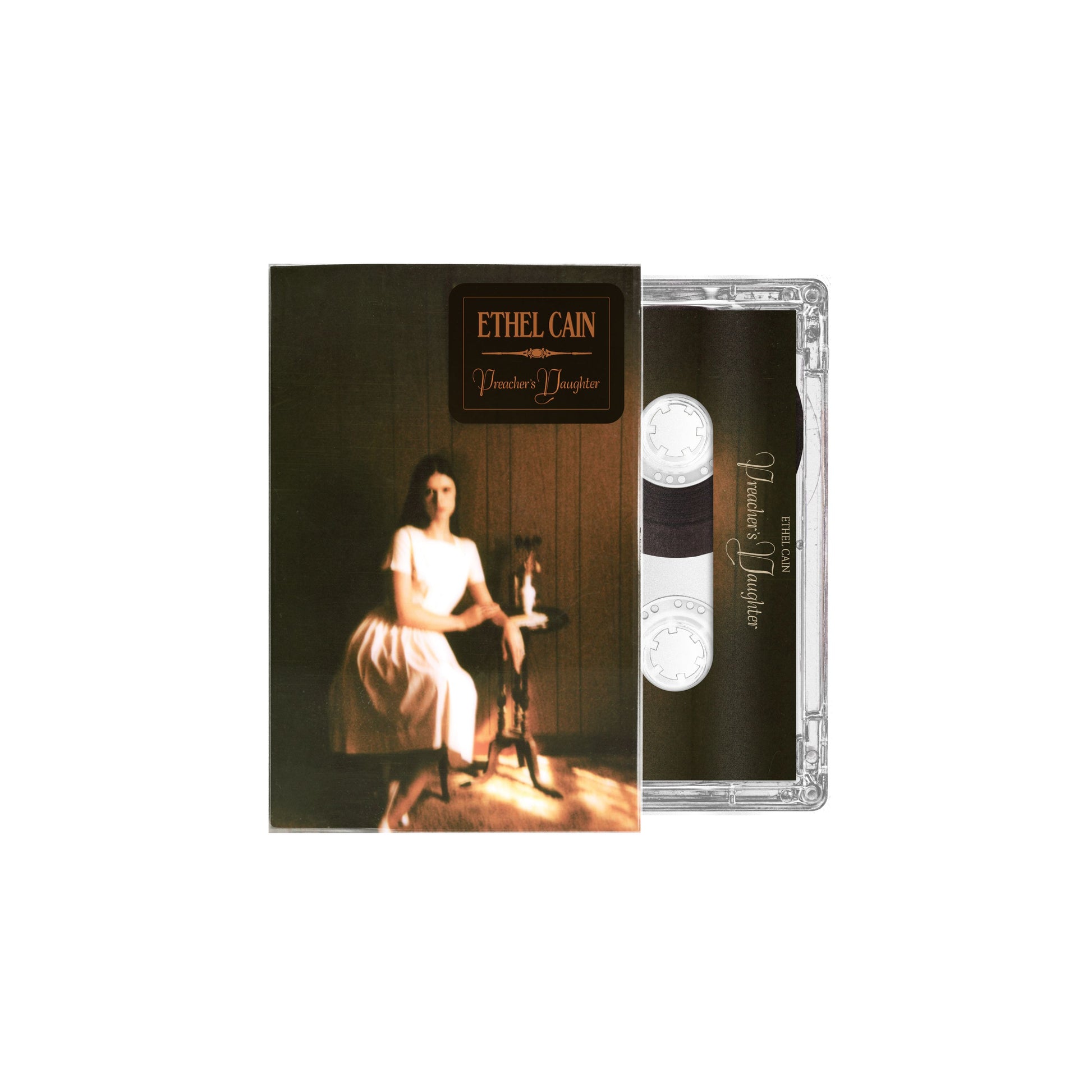 product mockup for Ethel Cain - Preacher's Daughter [Cassette]