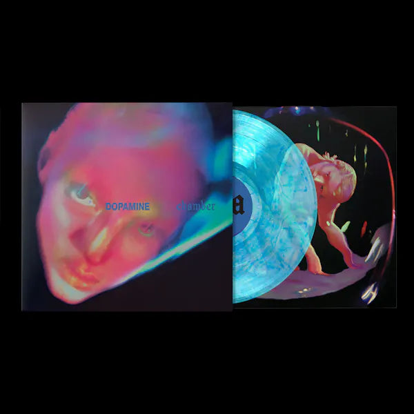 product mockup for Fontaines D.C. - Dopamine Chamber [Indie Exclusive Blue Marble LP]