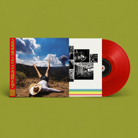 product mockup for Geese - 3D Country [Indie Exclusive Clear Red LP]