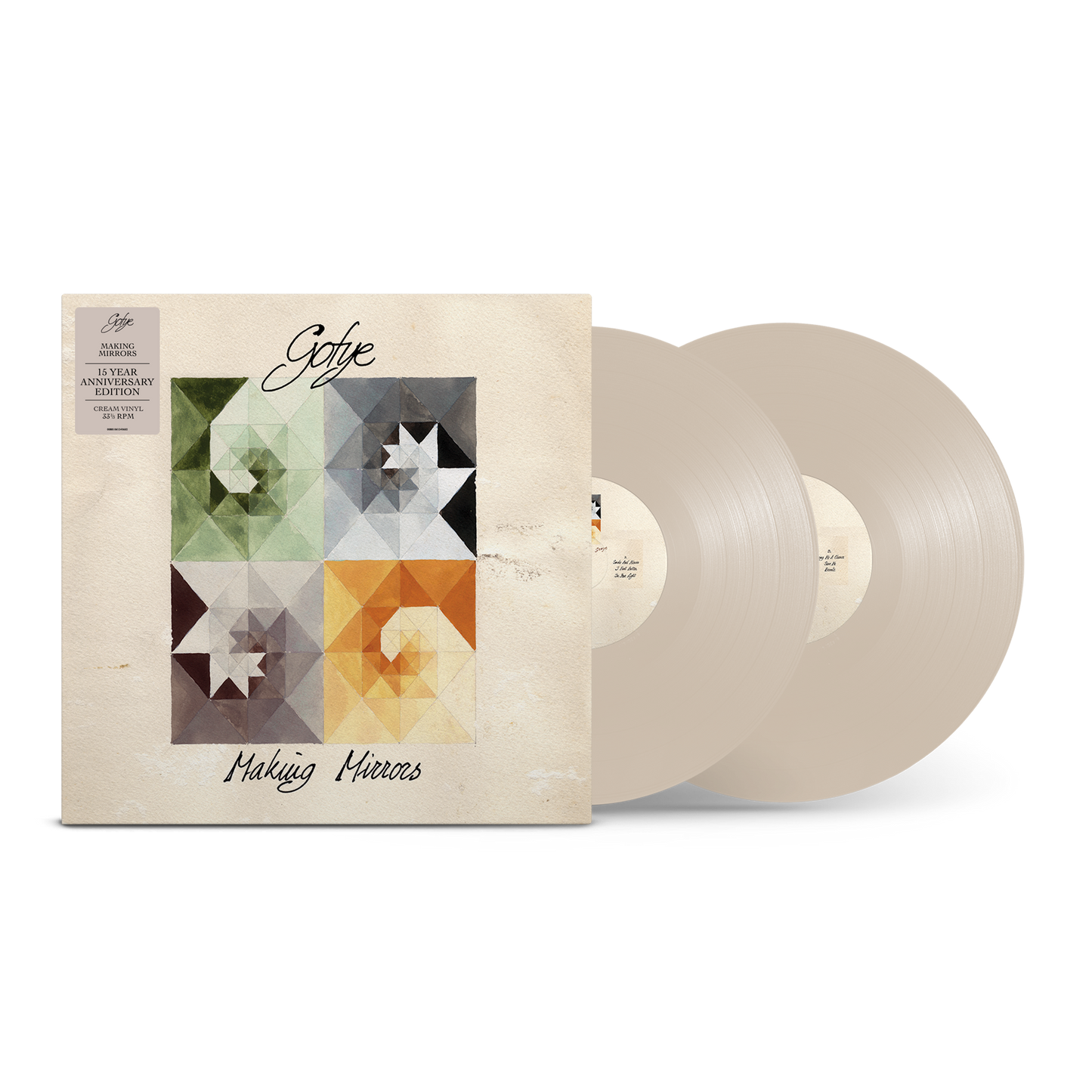 product mockup for Gotye - Making Mirrors (15th Anniv.) [Cream 2LP]