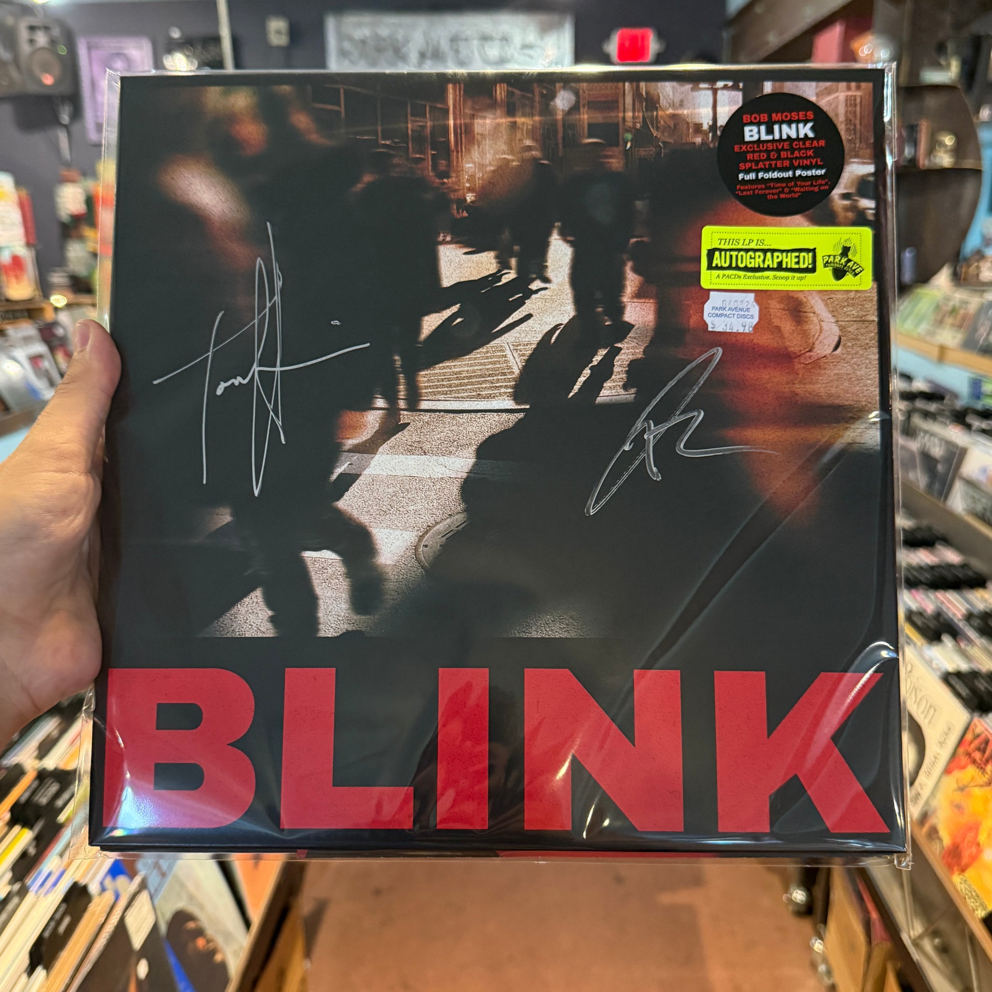 Bob Moses 'Blink' Indie Exclusive LP signed Cover