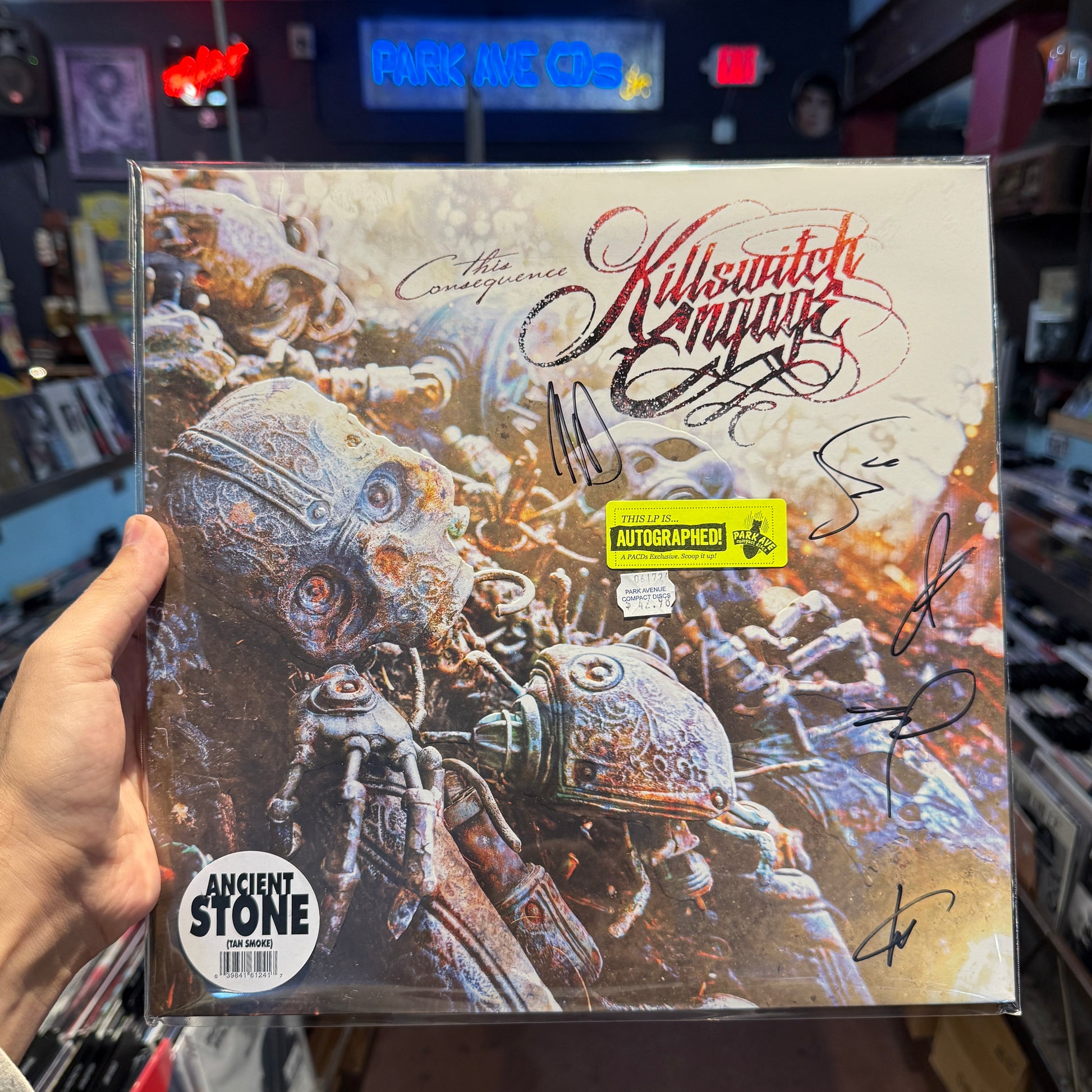 Killswitch Engage 'This Consequence' Ancient Stone Signed LP
