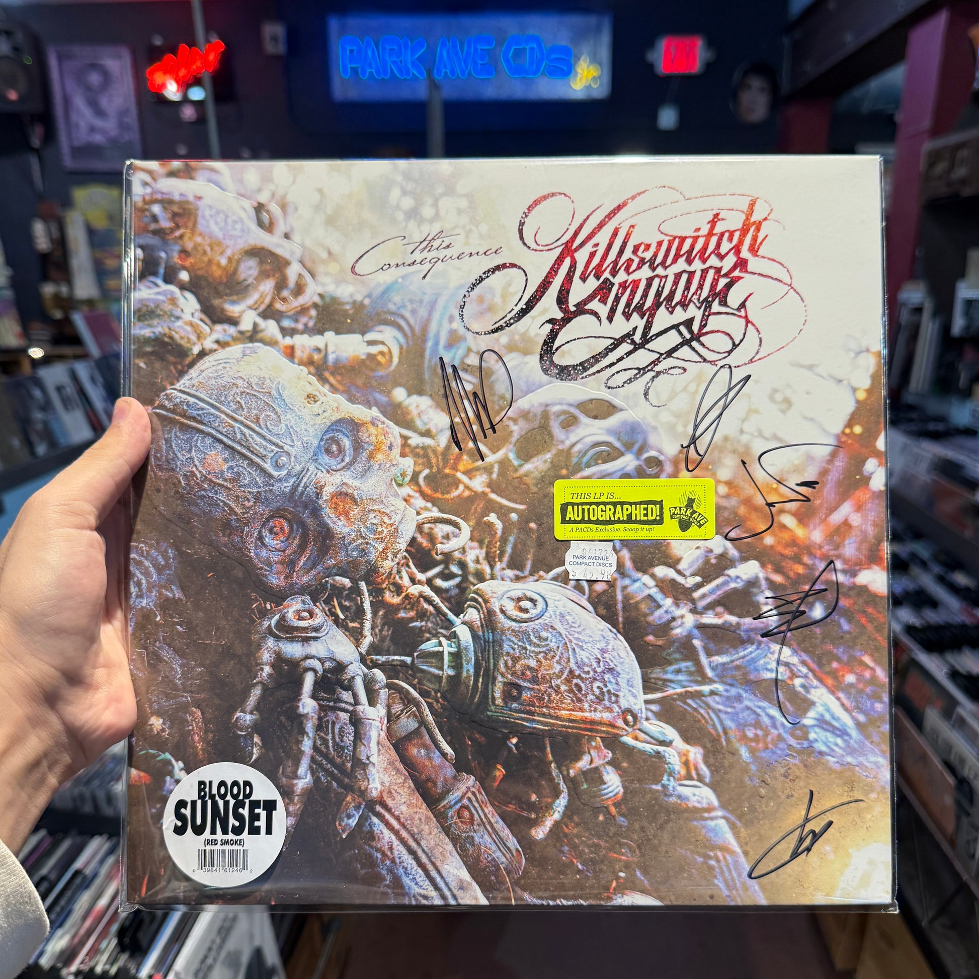 Killswitch Engage 'This Consequence' Indie 'Blood Sunset' Signed LP