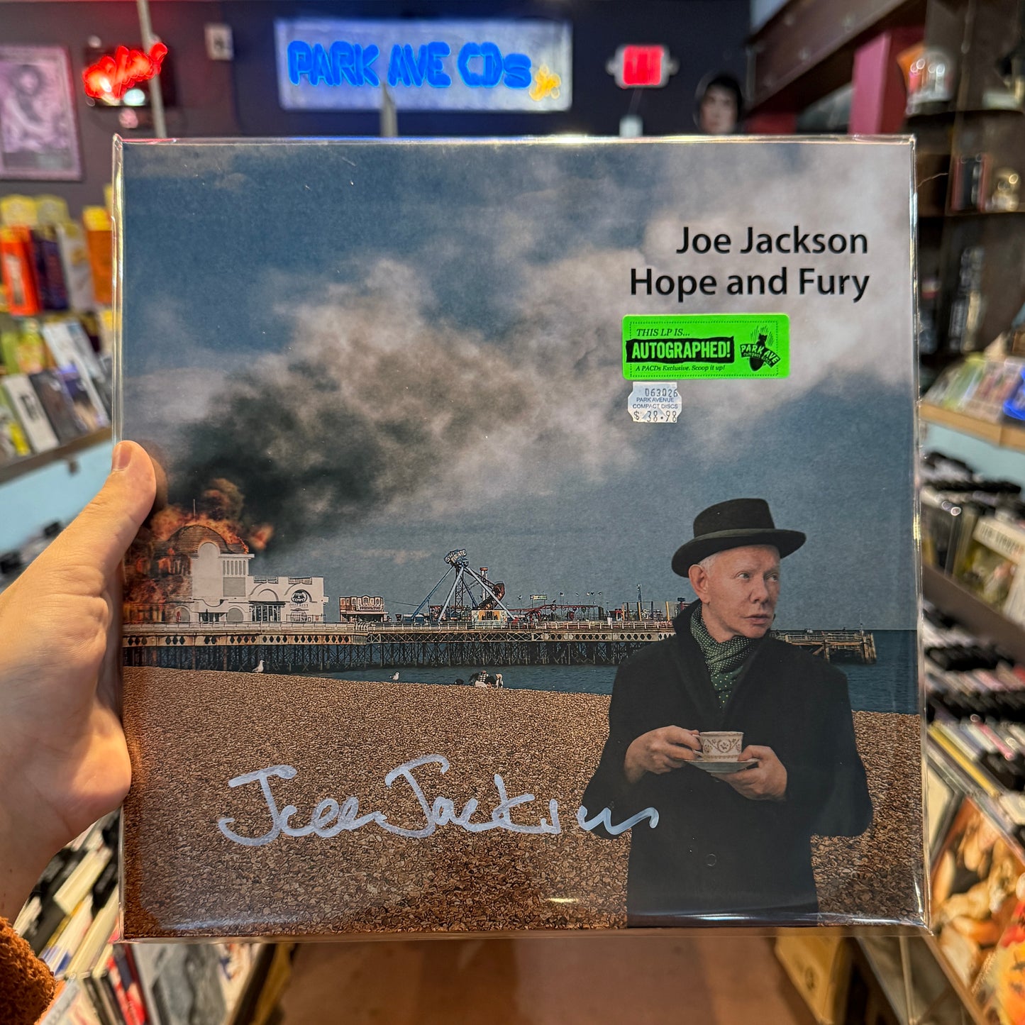 Joe Jackson 'Hope and Fury' LP signed