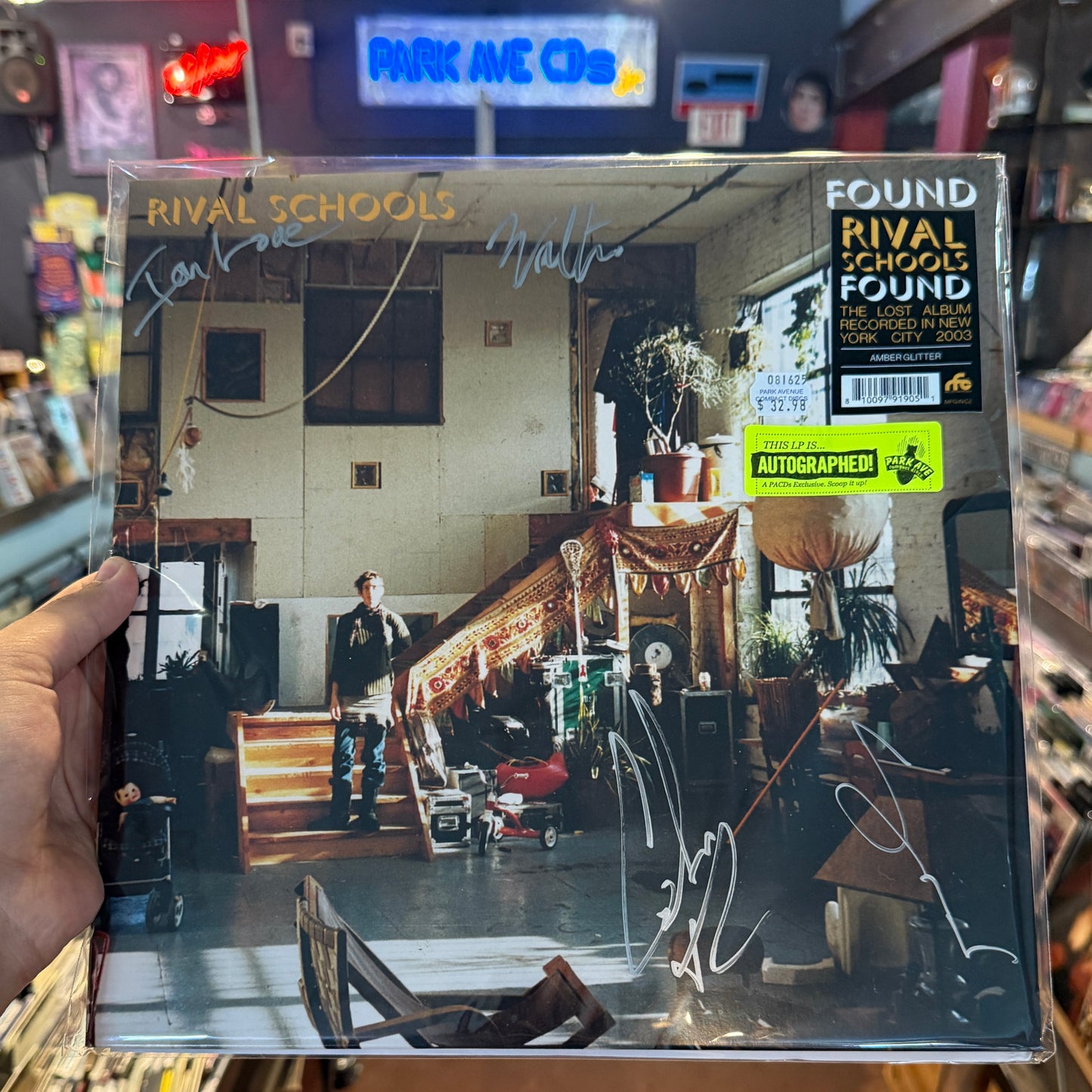 Rival Schools - Found [Park Ave SIGNED Exclusive Amber Glitter LP]