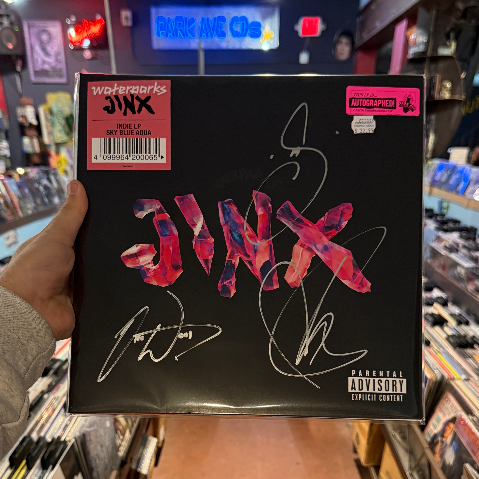 Waterparks 'Jinx' Indie Exclusive LP signed Cover