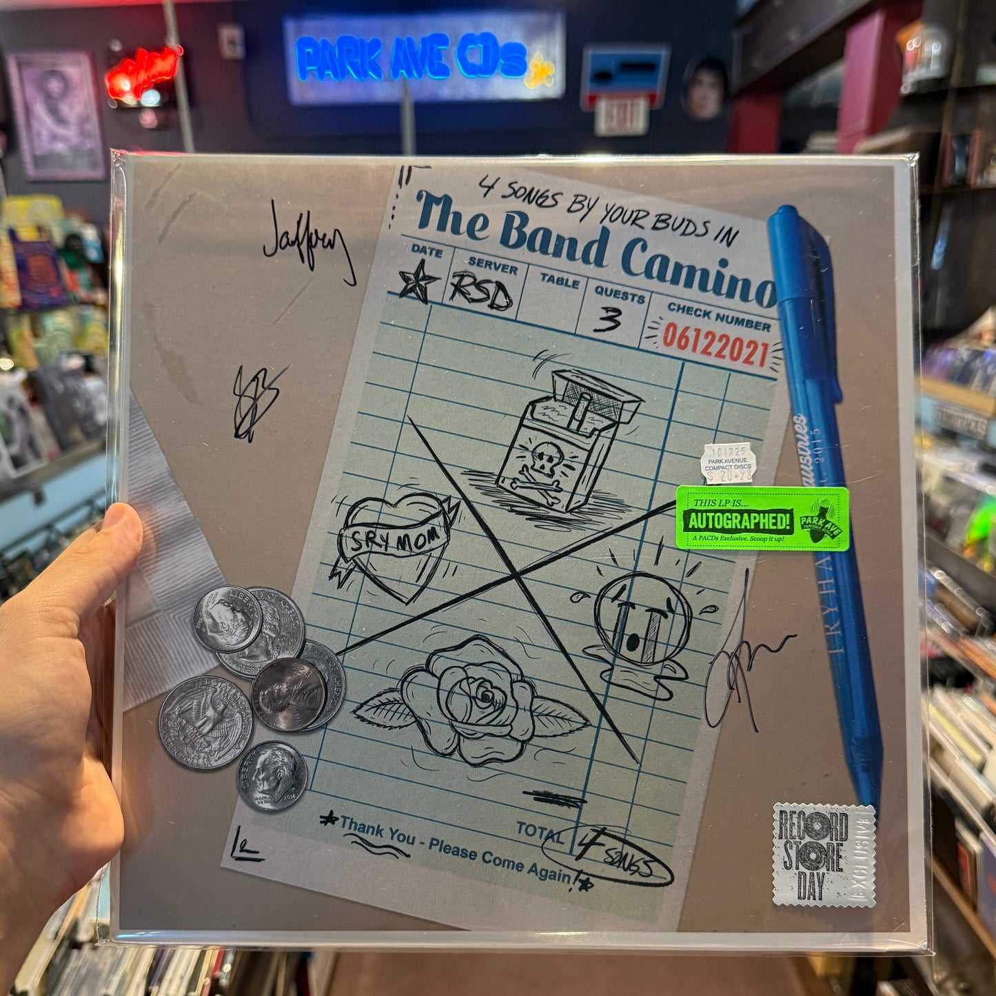 The Band CAMINO - 4 Songs By Your Buds In The Band CAMINO [Park Ave SIGNED Exclusive RSD21 White Vinyl]